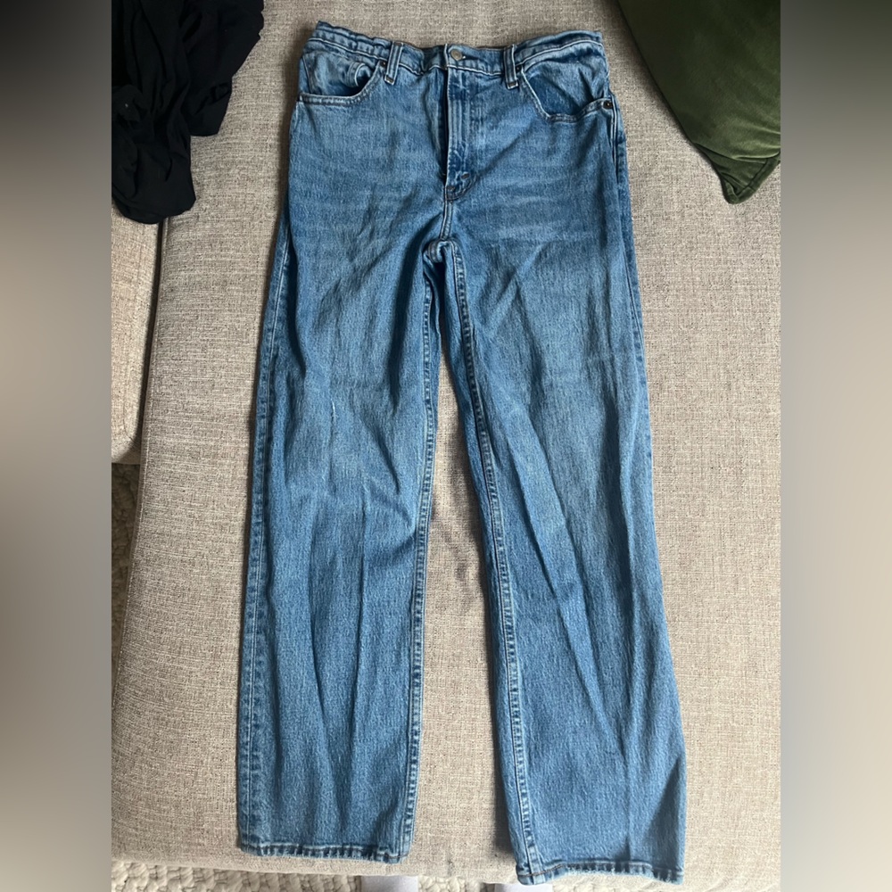 Abercrombie & Fitch The 90’s Straight Ultra High Rise Jeans Size 10 short